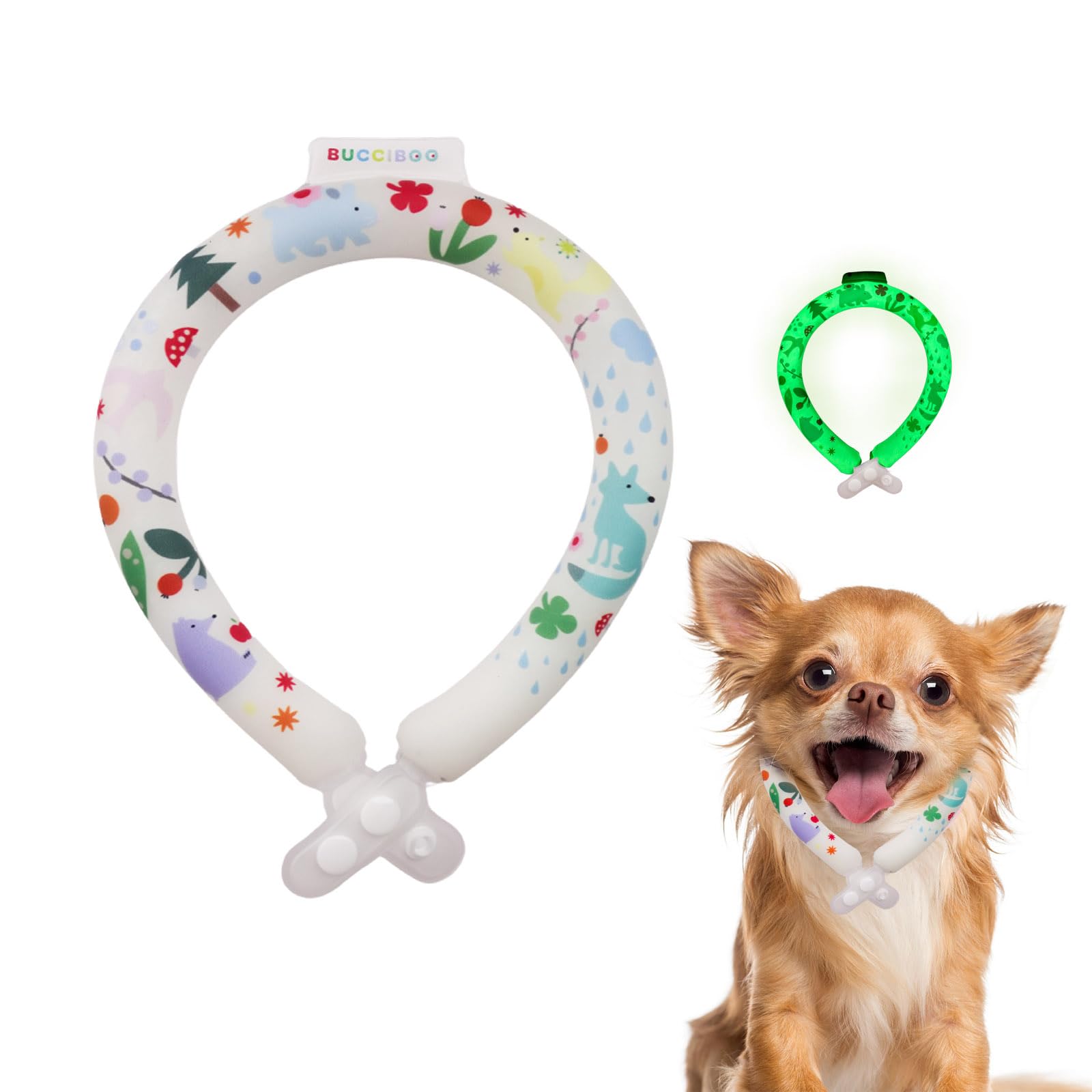 Amazon | Bucci Boo クールリング 犬 ネッククーラー 暑さ対策 冷え
