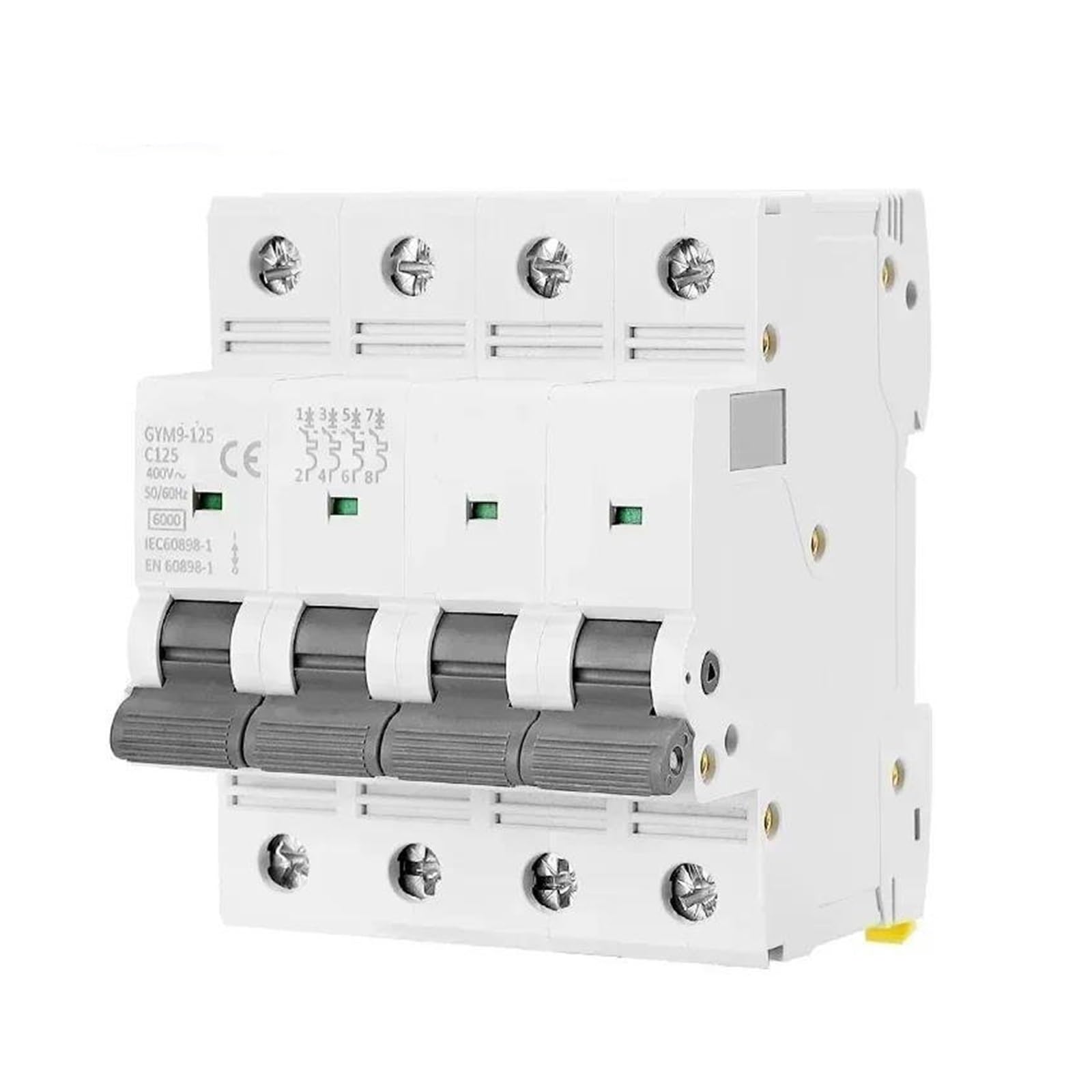 Interruttore automatico elettrico GYM9-125 AC 80A 100A 125A 1P 2P 3P 4P AC 230V 400V 6KA MCB(1P,C125A)