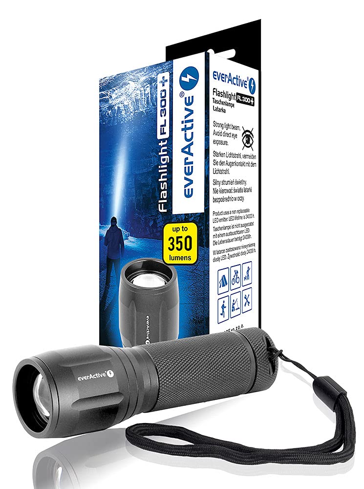 everActive Lampe de poche LED 5 modes de fonctionnement puissante 3300 lumens rechargeable modèle FL-3300R Luminator