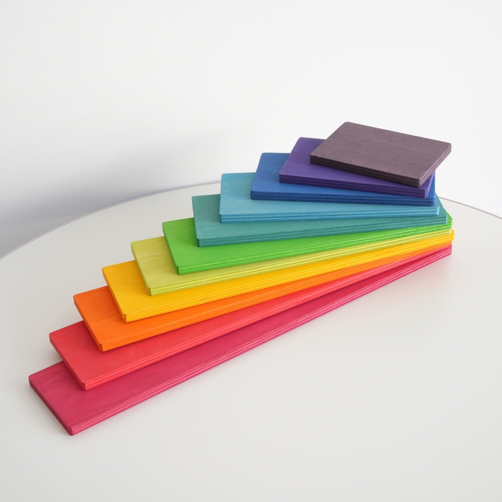 Gioco di Impilamento in Legno Sicuro Sviluppo Motorio, Educativo, Giocattolo, per Asilo, Scuola Infanzia, Neonati, Legno Naturale