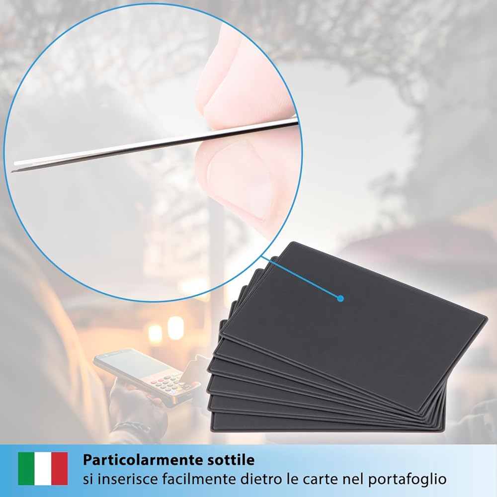 Custodie RFID Per Carte Di Credito - 6 Pezzi Trasparenti, Protezione Contactless Certificata TÜV - Foto 2