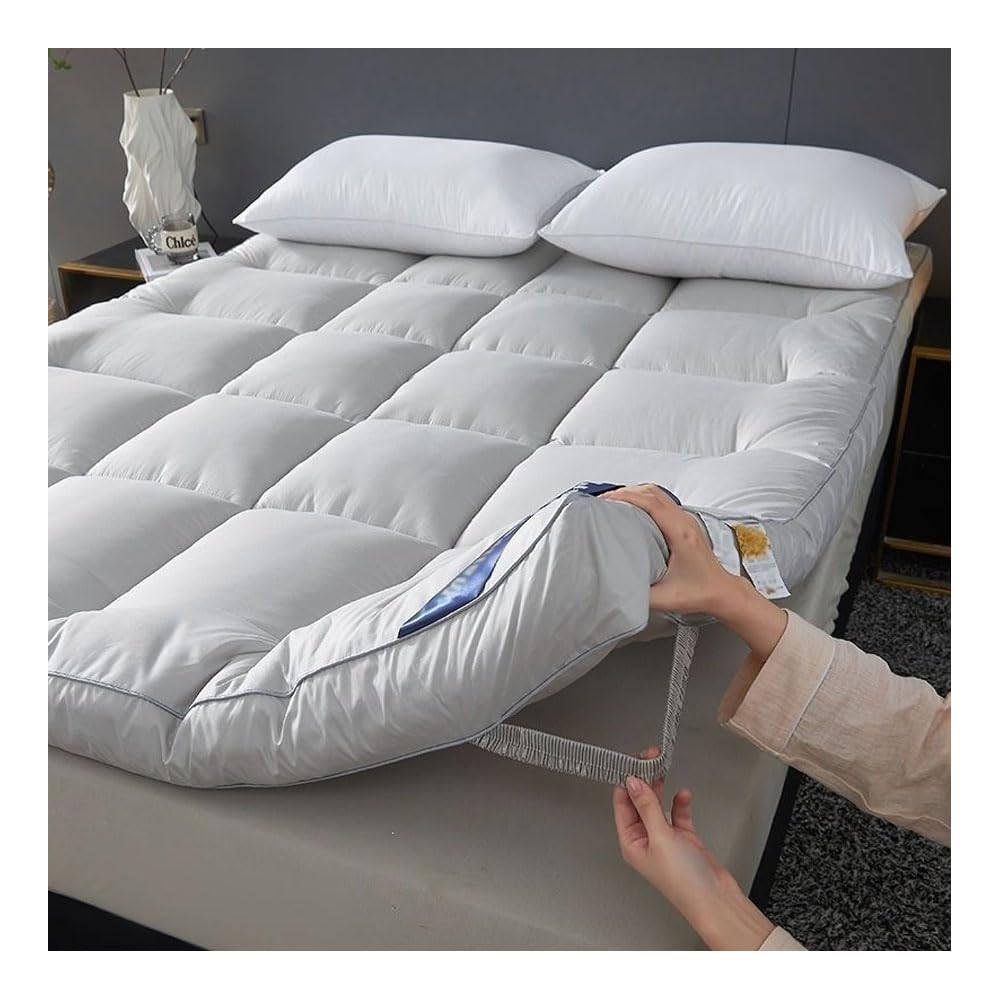 Ghygetrich Single Mattress, Mattress Topper Double Mattresses Double Mattress Topper Single Mattress Topper Double Bed Mattress Topper Grey 200x220cm