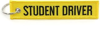 Rotary13B1 STUDENT DRIVER - Key Chain Jet Tag - Fabric Keychain with 100% embroidered lettering SIZE: 1 inch x 5 inches
