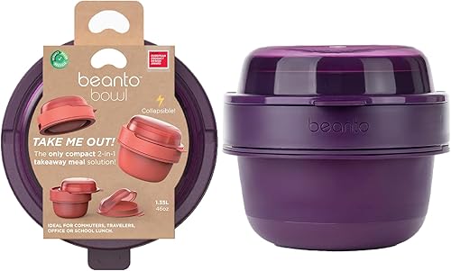 Miniatura 9 de Tazón plegable estilo Bento para sopa, ensalada, sándwiches y aperitivos, reutilizable, tapa a prueba de derrames, apto para microondas con