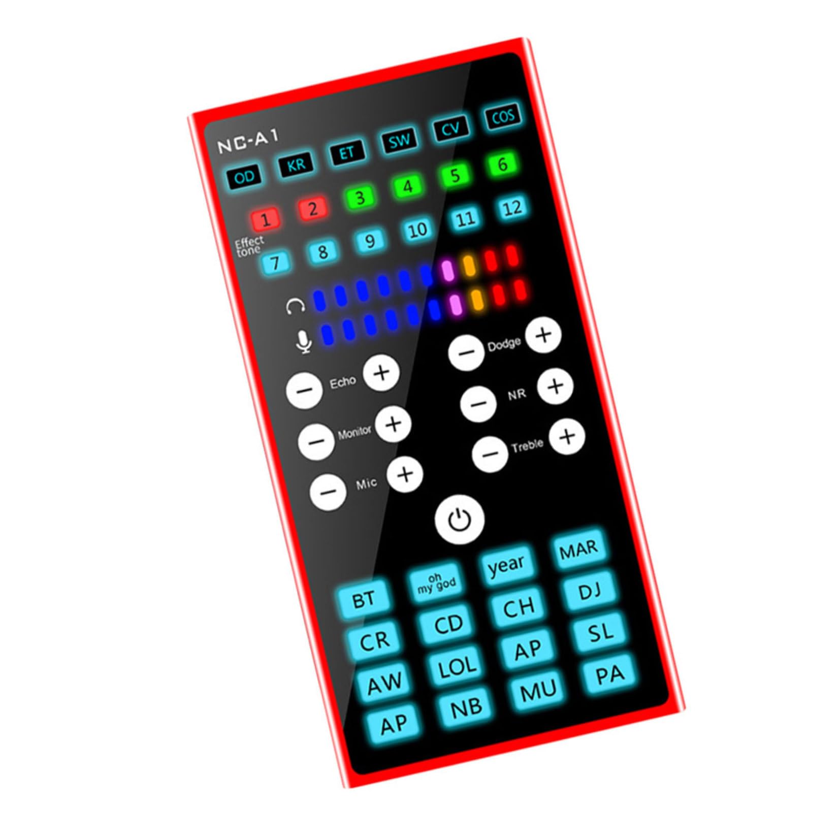 Uonlytech Universal Mobile Sound Card for Live Streaming and Recording Compact Audio Mixer Voice Changing Function for Computers and Smartphones-image-18
