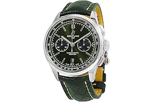 Premier Bentley Chronograph Automatic Chronometer Watch with Green Dial - the Epitome of Sophisticated Timekeeping