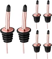 Vista 25 de Pafusen Paquete de 24 Vertedores de Velocidad de Acero Inoxidable con Picos Cónicos, Vertedores de Licor con Tapa de Goma, Higiénicos, Aptos