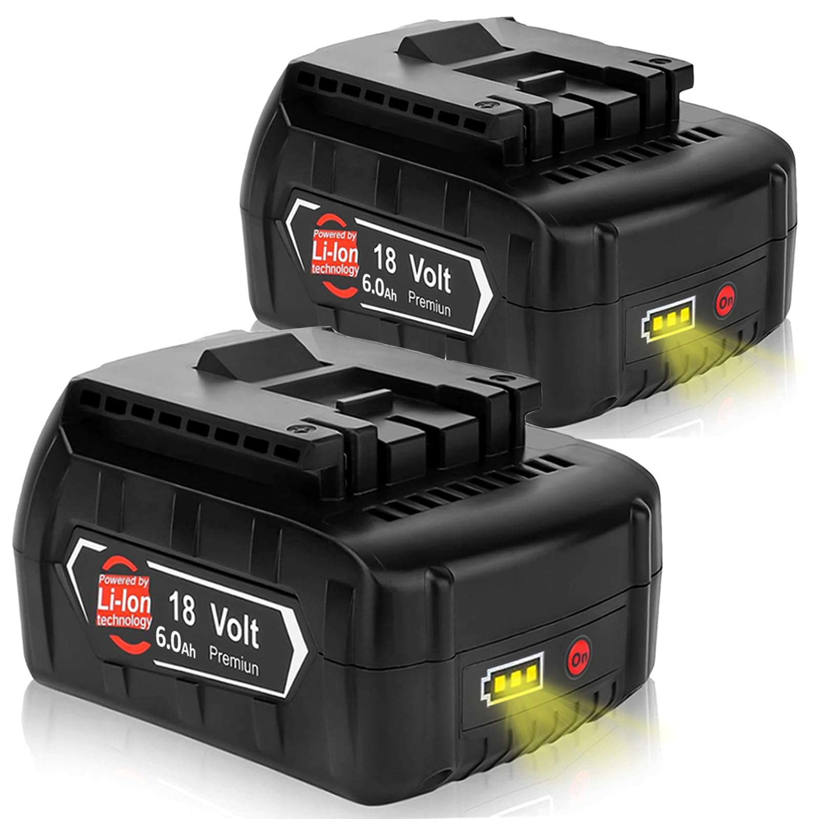 2X 8.0Ah/8000mAh Ersatzakku für 18V BAT618 BAT618G BAT609 BAT609G BAT619 BAT619G BAT610 BAT612 BAT622 18V Akku Ersatzteile