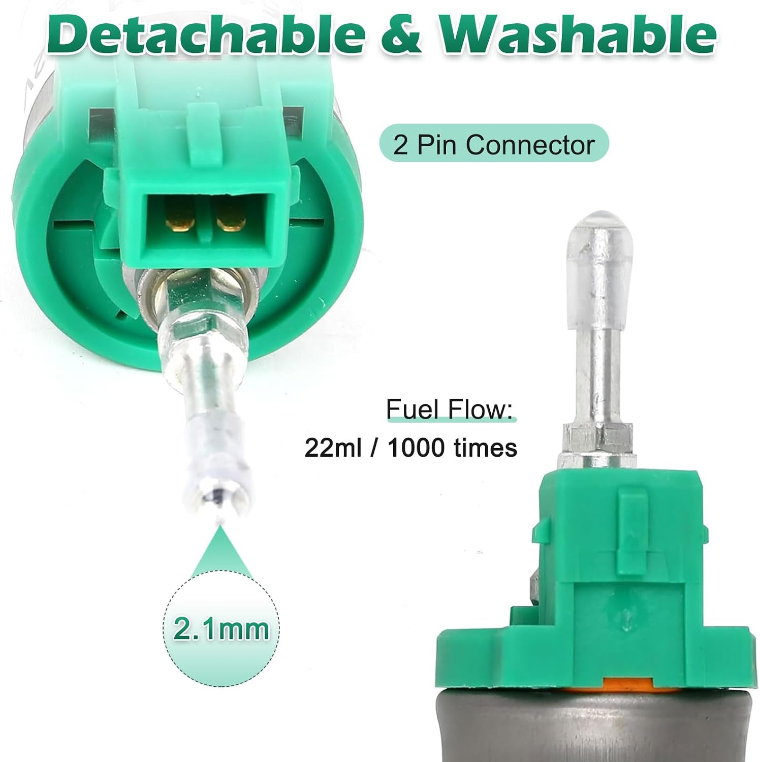 12V Diesel Heater Fuel Pump Low Noise Fuel Metering Pump Parking Air Heater Fuel Dosing Pump Replacement Part for Eberspacher Airtronic D2 D4 Heater, for Chinese Diesel Heater 2KW 5KW 8KW