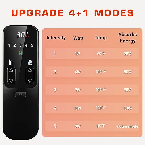 Miniatura 6 de Viconor Terapia de luz roja infrarroja para pies, zapato de terapia de luz roja LED con luz infrarroja cercana