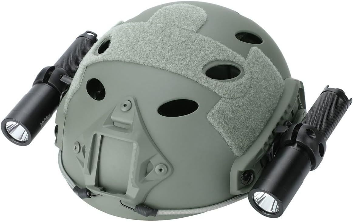 Bigblue Technical Diving Helmet, Two Mounts - Gray, Large