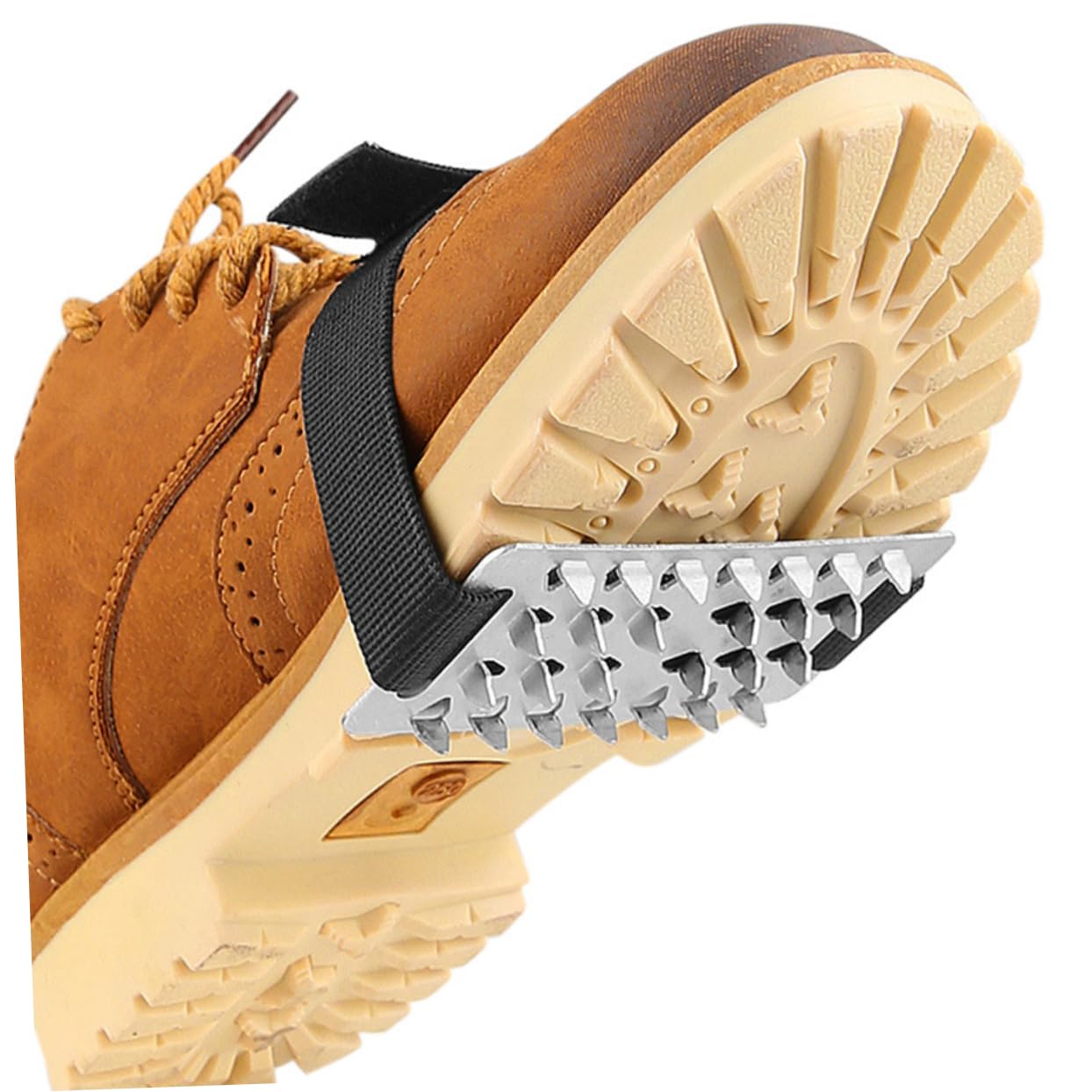 HANABASS 1pair - Crampons Spikes for Shoes Grippers for Hiking Climbing Outdoor Activities Easy to Use Store for Ice Snow Slippery