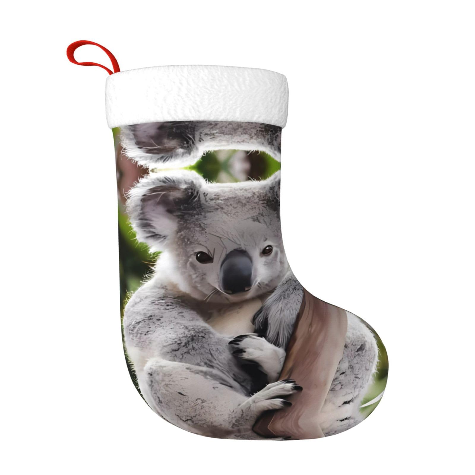 YYHHAOFA Cute Koala Pattern Christmas Decorative Stockings : Soft, Light and Tactile Suitable for Christmas, Halloween