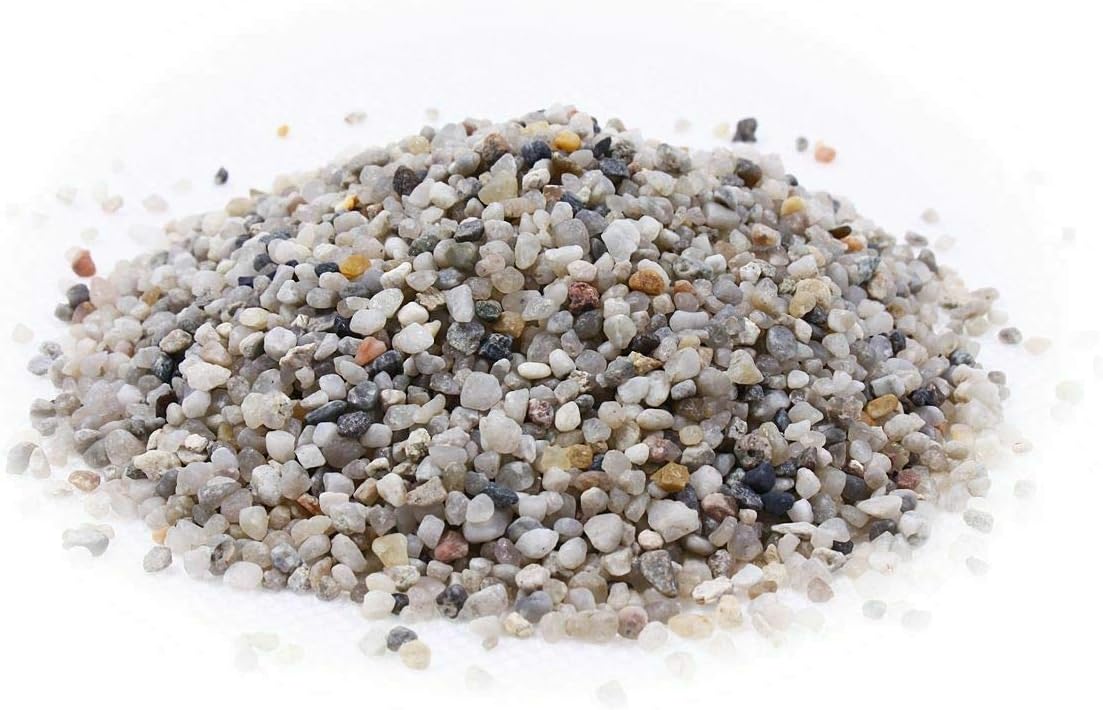 TM Aquatix Aquarium Gravel Fish Tank Stones Natural Substrate Perfect for Plant Growth (25kg, Grey)