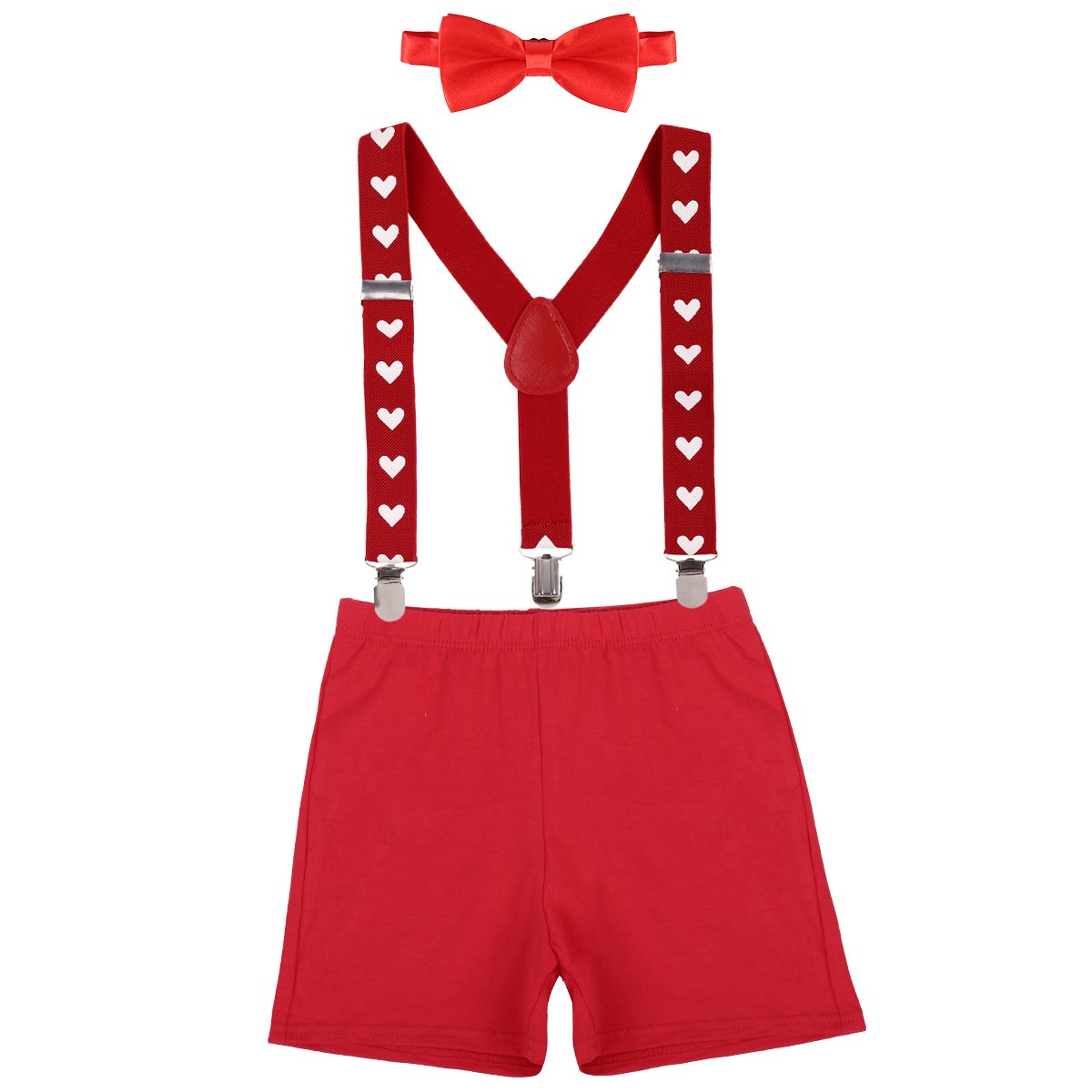IBTOM CASTLE Baby Boys 1st/2nd Birthday Cake Smash Outfit Suspenders Bloomers Bowtie Set Fishing Party Clothes
