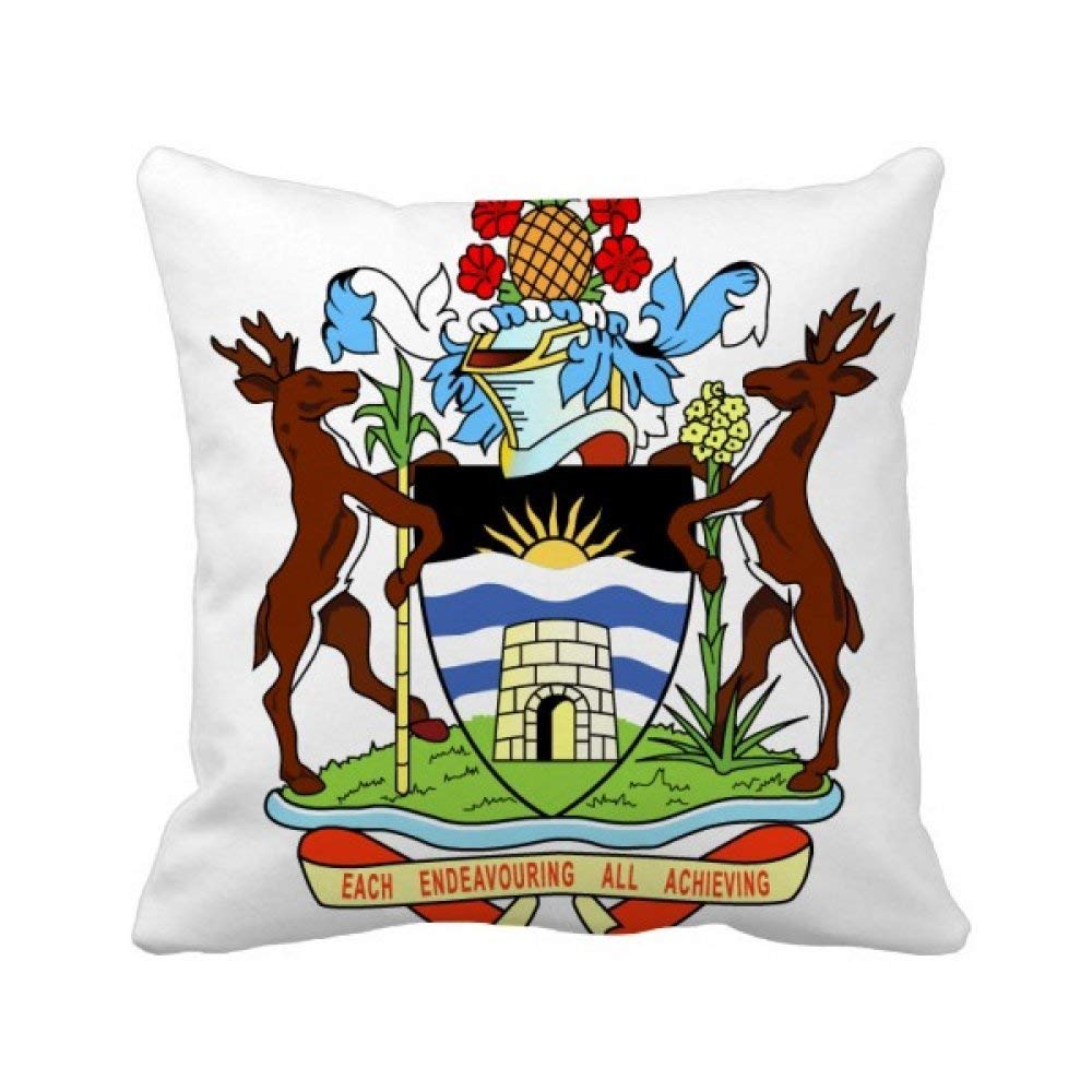 Coussin Antigua-et-Barbuda emblème oreiller insert cover canapé 40x40