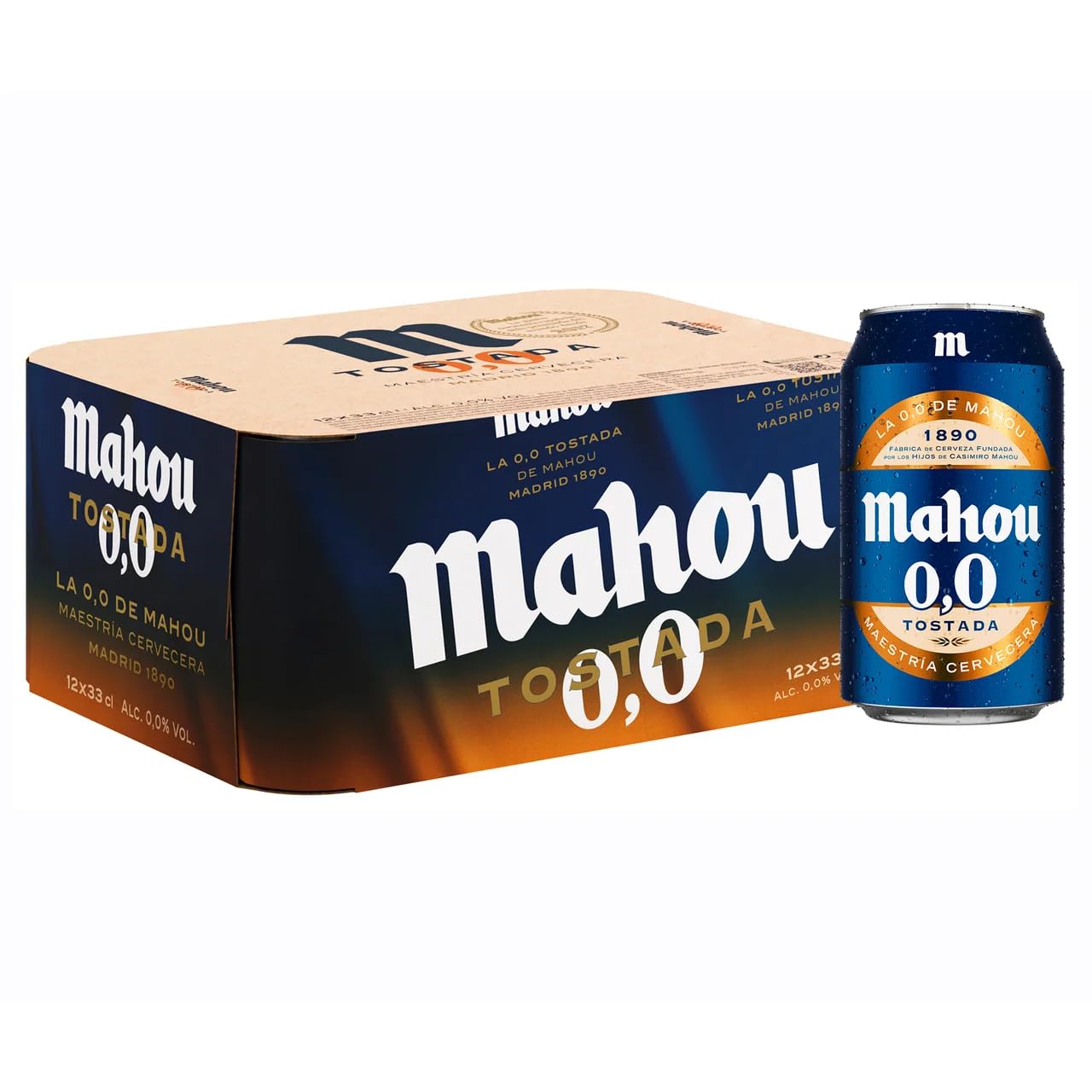 Alkoholfreie Dunkle Biere Pack 12 Dosen x 33 cl