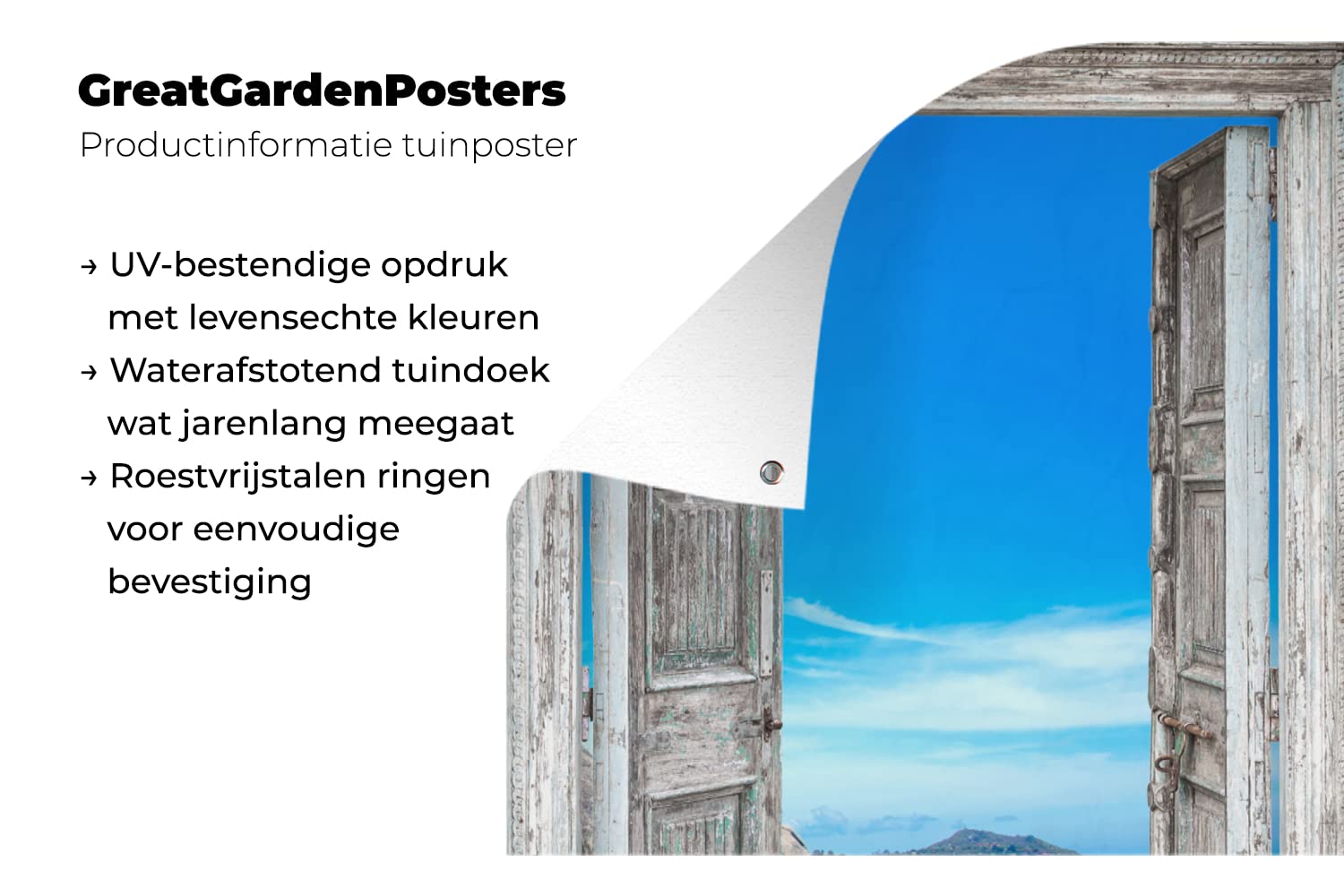 MuchoWow Outdoor-Poster 90x60 Cm – Holzweg Zum Strand In Spanien, Wetterfest