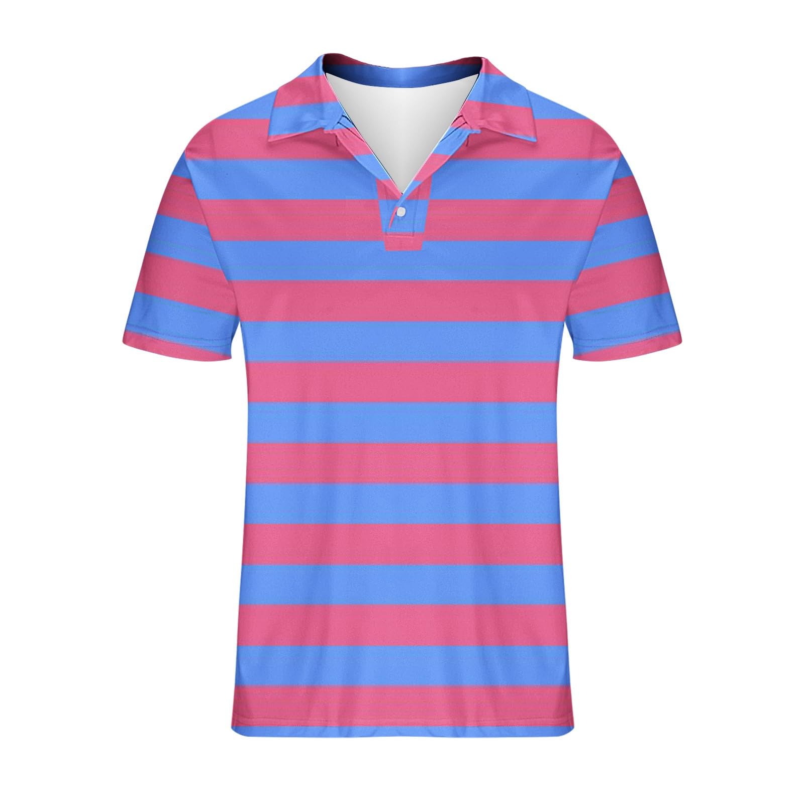 Poloshirts - Camisetas de verano para hombre, cuello de solapa, camisetas de manga corta con diseño de solapa de botones, ropa de ajuste casual y capa base para un uso diario relajado