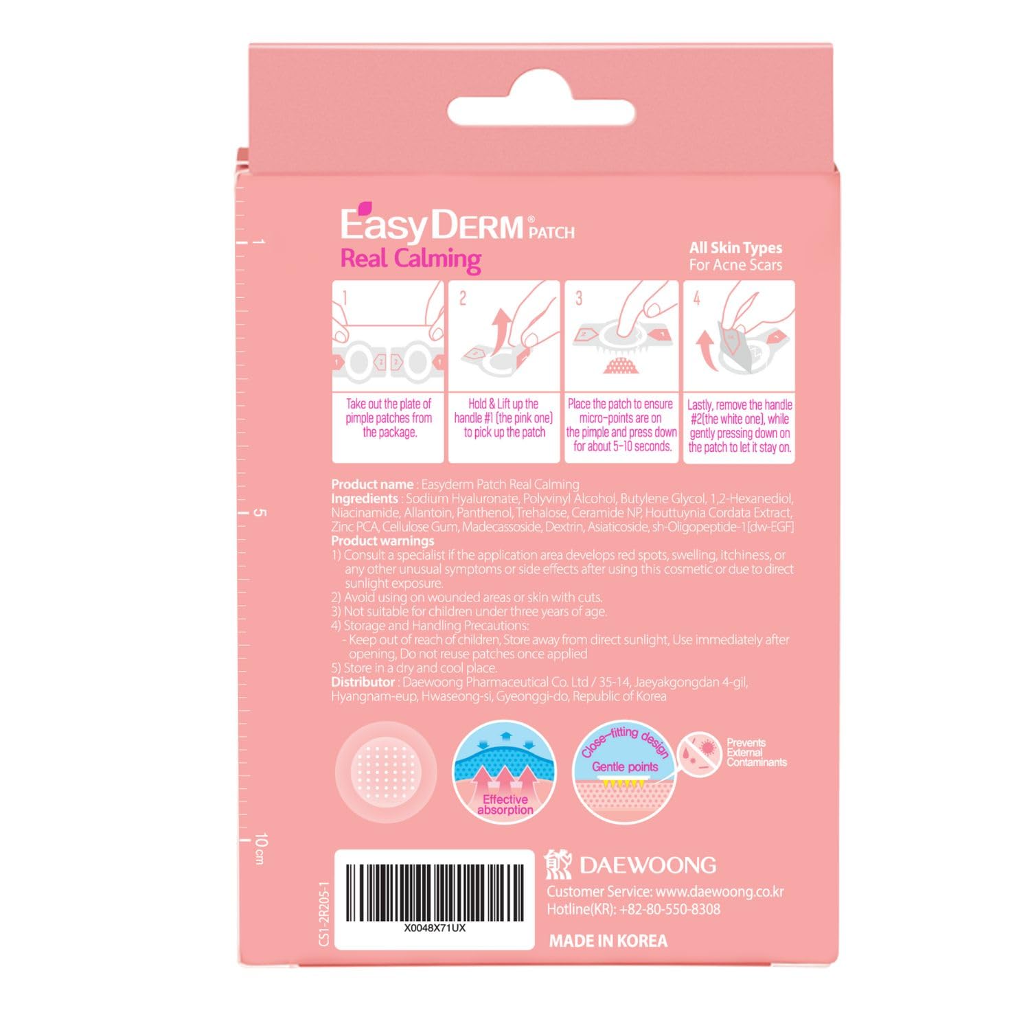 Easyderm Real Calming Patch Microdart Pimple Patches, Clear Nano Micropoint | Niaci... - Image 9