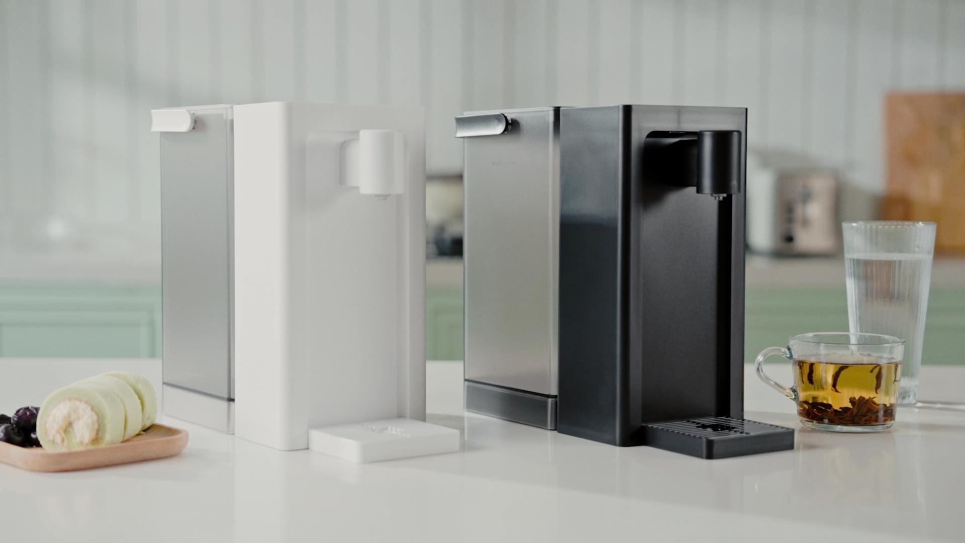 Rhovam Instant Hot Water Dispenser – 3-Second Quick Heating, 5 Temperatures & 4 Volume Settings, 100oz (3L) BPA-Free Removable Tank