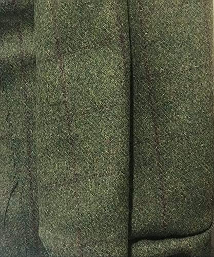 Tuikayoo Mens Retro Suit Vest Plaid Casual Notch Lapel Wool Waistcoat Tweed Herringbone Groomsmen3