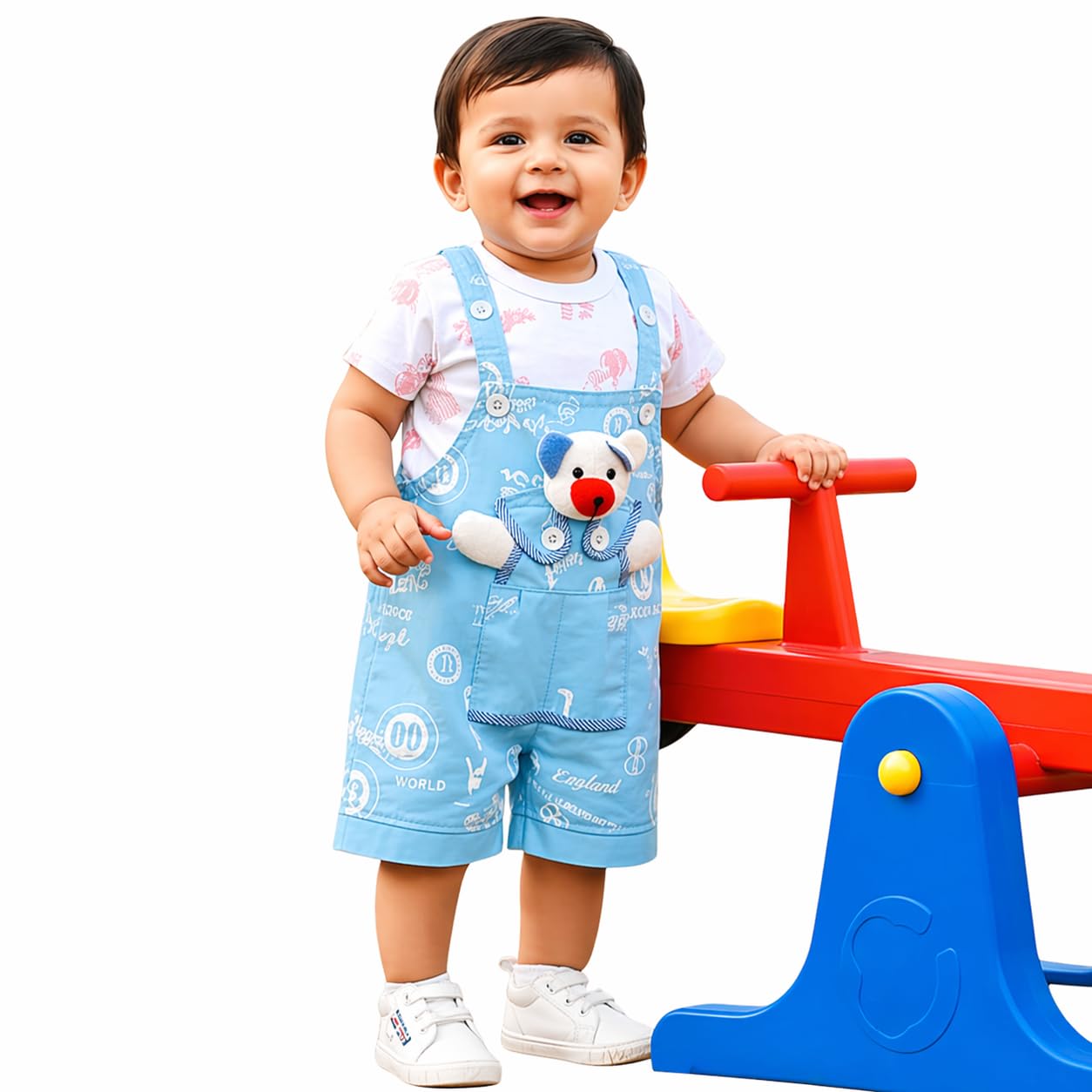 Kids Baby Dungaree Set with Inner T-Shirt | Infant Toddler Denim Romper Outfit | Boys Girls Casual Skin Friendly Soft Cott... - Review, Price and Buying Guide