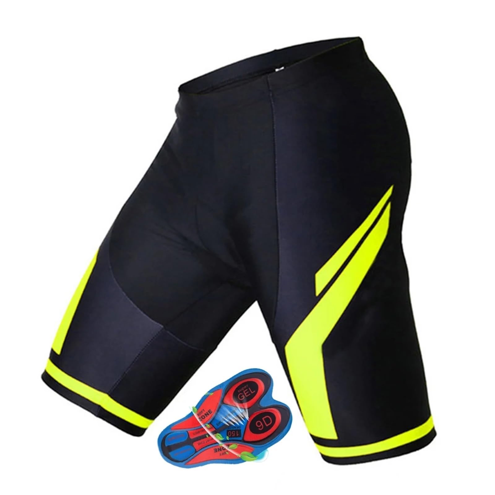 Pantaloncini Da Ciclismo Uomo Pantaloncini da ciclismo per uomo, imbottiti 9D, estivi, traspiranti, ideali per mountain bike