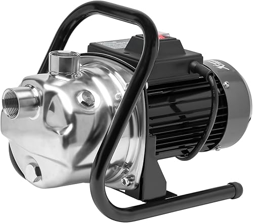 XtremepowerUS 1HP Bomba de pozo poco profundo portátil Bomba de transferencia de agua 930GPH Bomba de refuerzo de presión de riego Césped Granja