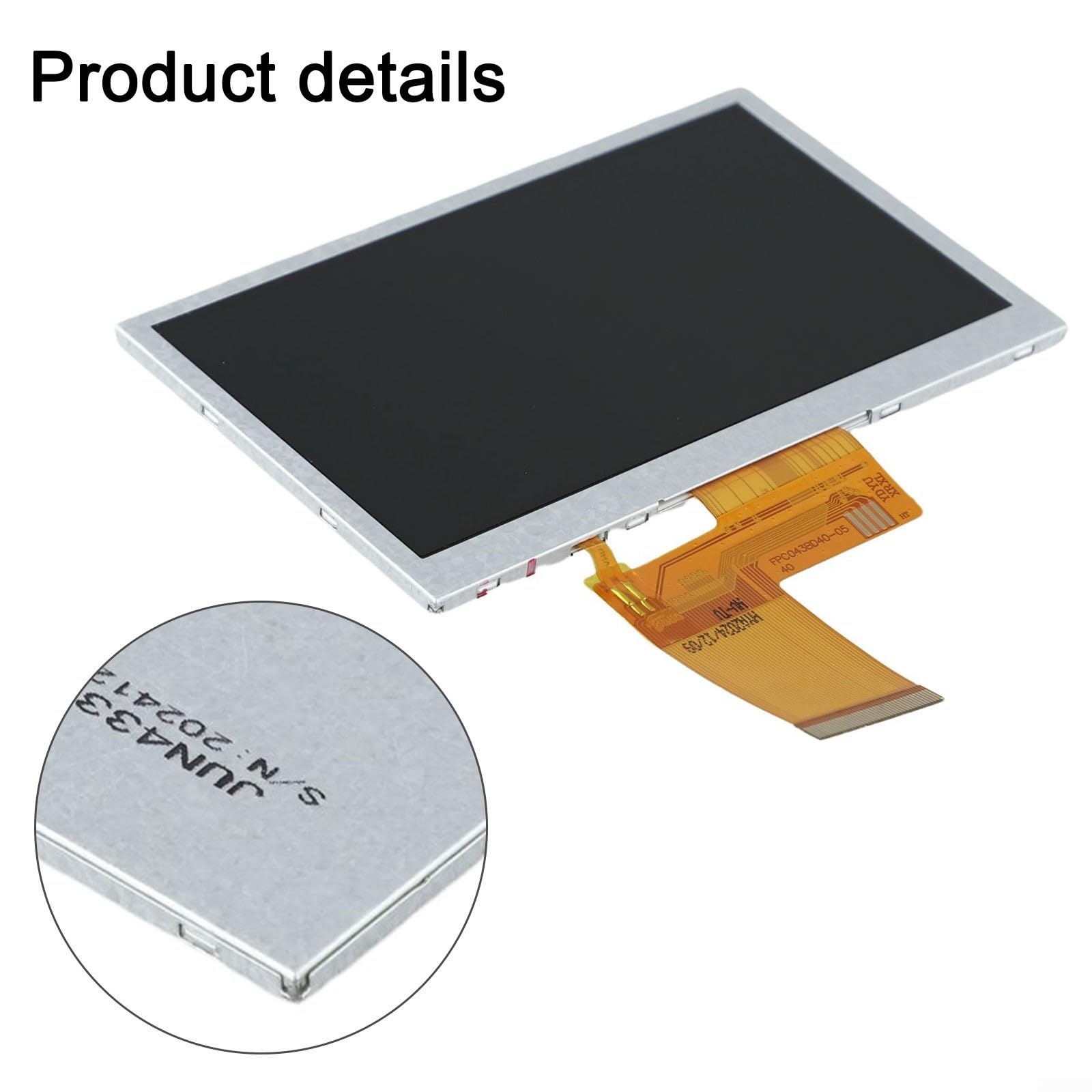 4 3-Inch Car TFT LCD Display 480x272 HD 40-Pin Interface Replacement Monitor — view 6