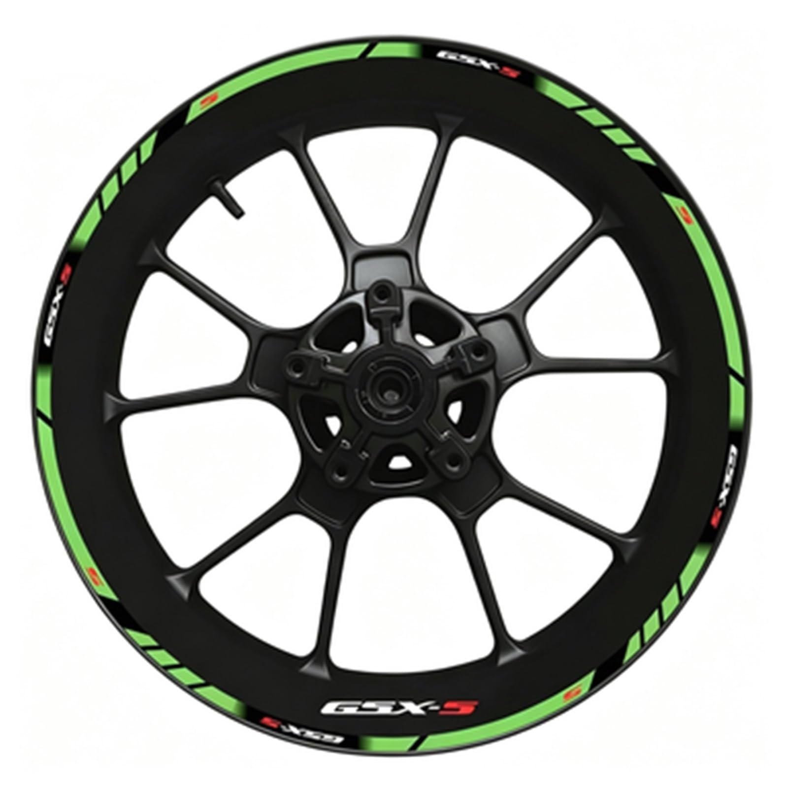 Full Set for Motorcycle Gsxs Wheel Sticker Stripe Reflective Rim for Suzuki Gsx-s Gsx-s750 Gsxs1000 750 1000 600 2022(Color17)