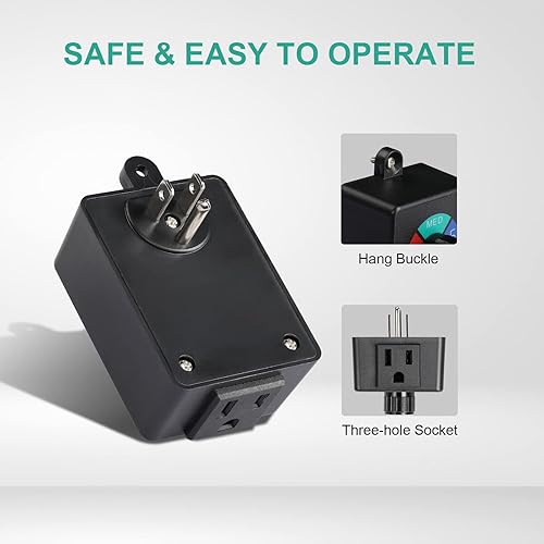 Miniatura 4 de iPower Controlador de velocidad de ventilador variable inalámbrico para soplador de escape en línea HVAC 350 W 1 paquete