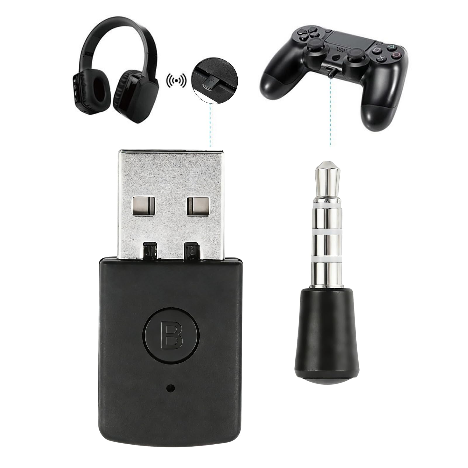Adapter USB Bluetooth Mini 5.1 Bluetooth Dongle odbiornik i nadajnik adapter USB do PC PS 4