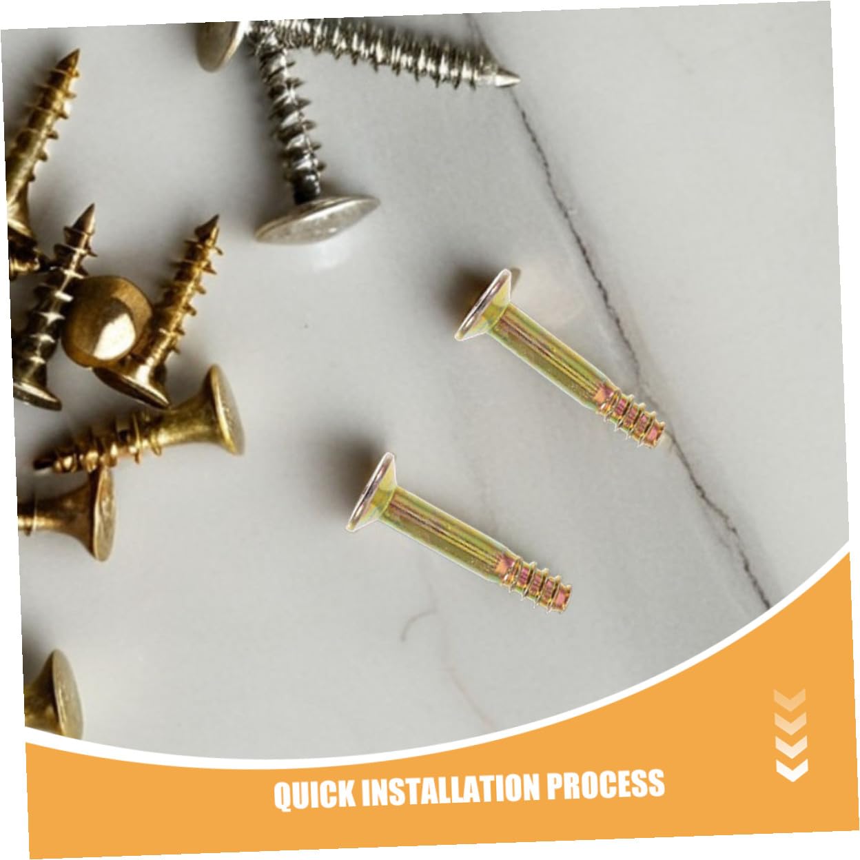 DOITOOL Tornillos Conectores Metálicos Dorados Instalación Rápida, Ideales para Uso al Aire Libre 20 Reutilizables para Gazebo y Toldo