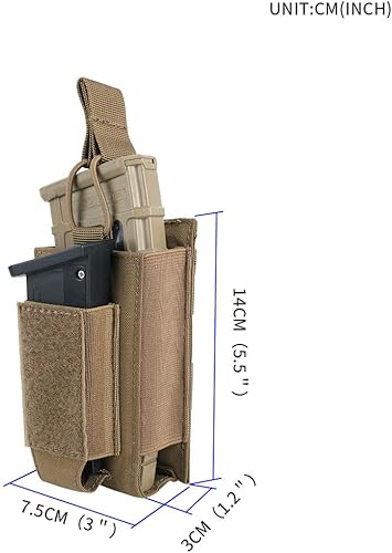 Miniatura 9 de EXCELLENT ELITE SPANKER Funda para rifle elástico Mag M4 M14 M16 AK AR para rifle elástico M4 M14 M16 AK AR para bolsa de pistola Mag Doble-Negro