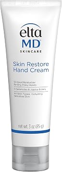 EltaMD So Silky Hand Cr me, Moisturizing Hand Lotion with Ceramides, Sclareolide and Vitamin E for Dry, Flaking Hands, 12-Hour Hand Cream, 3 oz.