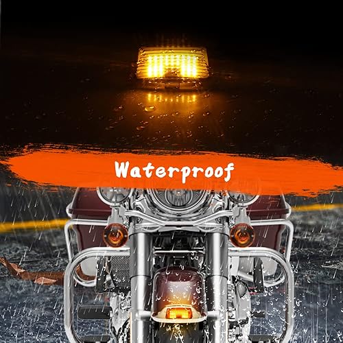 Miniatura 3 de DTR2017 - Luces LED ámbar ahumadas para Harley Heritage, Sportster, Road Glide Touring Fatboy Softail Electra Glide FLHTC FLHTK FLTRU FLHTKL