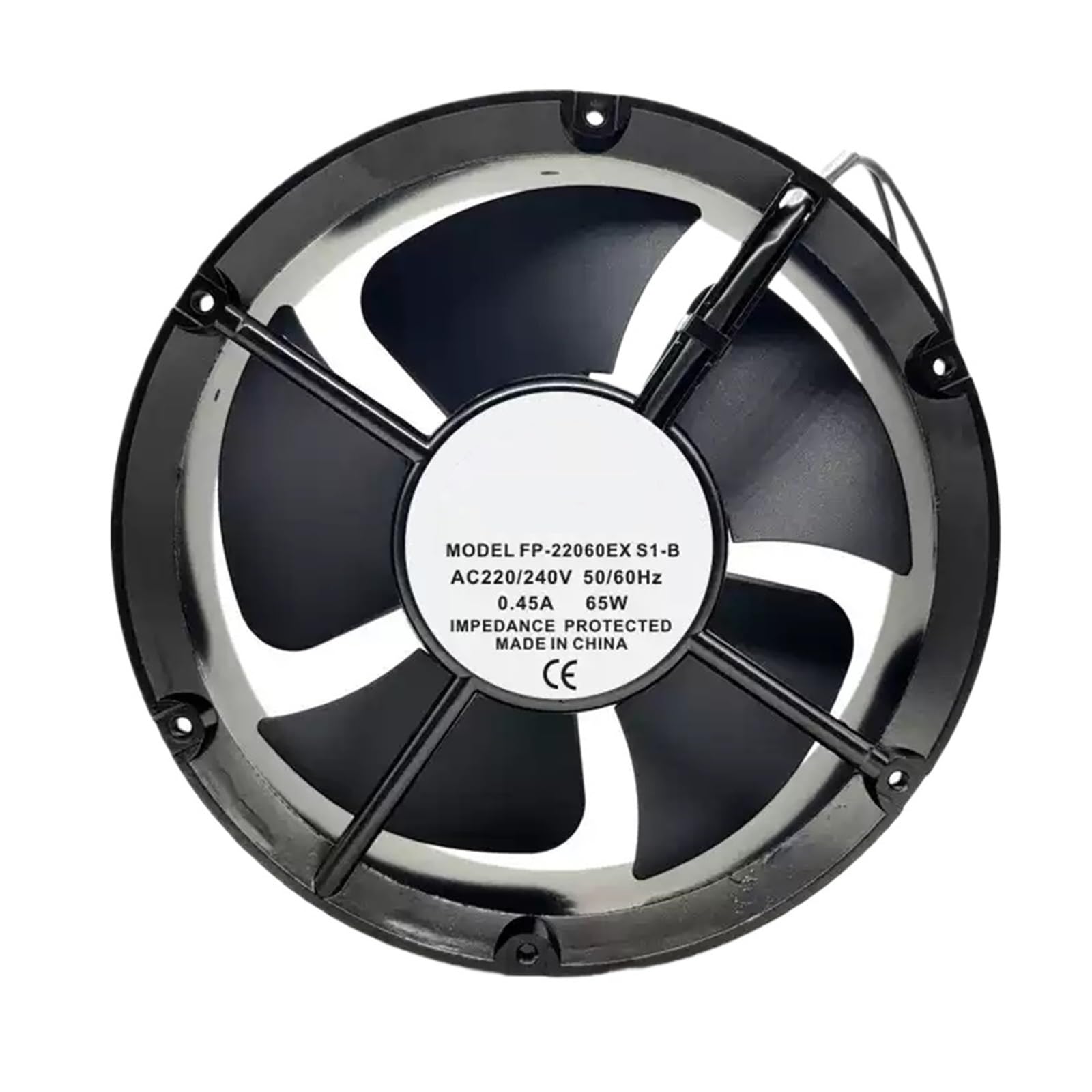 Ventilateur 220V CA FP-22060EX-S1-B de 22 cm et 65W pour refroidissement industriel