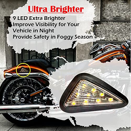 Image of OBEROI'S TRADERS R15 V2 / V3 / V4 & M Smoke Triangle Flush Mount LED Turn Signals Blinker /Indicator For Yamaha R15 All Models Bike