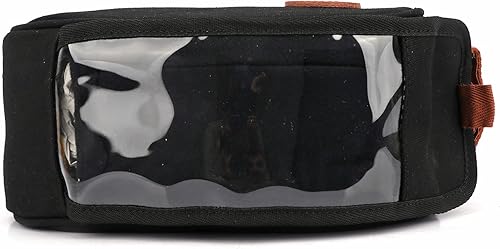 Miniatura 2 de TOURBON Bolsa De Bicicleta Resistente Al Agua Soporte Para Teléfono Celular Bolsa De Manillar De Bicicleta Ciclismo Superior Tubo Marco Con Ventana
