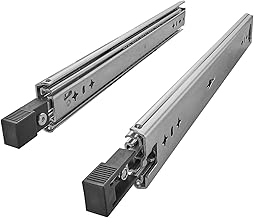 SOTOOLS Heavy Duty Extension Runners 1 Pair (2 Pieces) 1200 mm - Ball Bearing Telescopic Rails Made of Steel up to 100 kg | with Locking Function & Release Lever Black | Removable | for Workshop