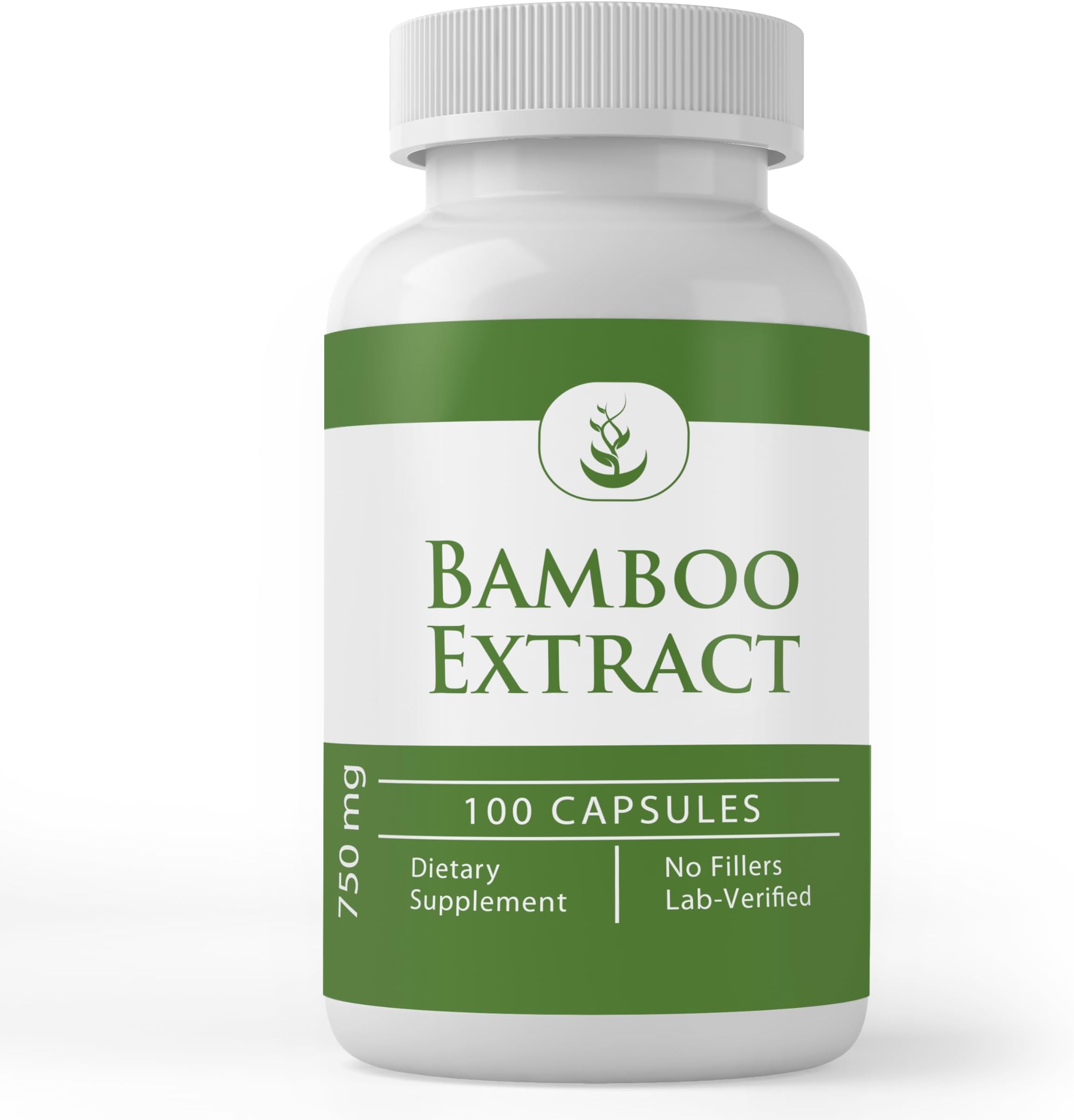 PURE ORIGINAL INGREDIENTS Bamboo Extract, (100 Capsules) Always No Additives Or Fillers, Lab Verified