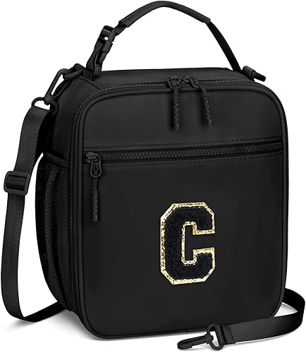 Miniatura 53 de Lonchera inicial aislada para niñas y niños, regalo para regreso a clases, bolsa de almuerzo reutilizable a prueba de fugas con correa ajustable