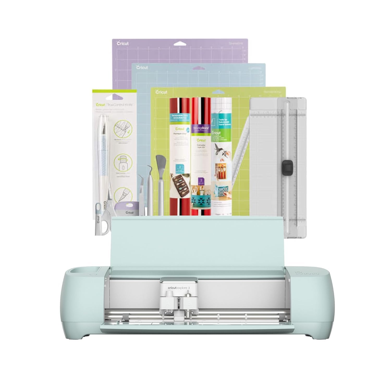 Cricut Explore 3 & Essentials Bundle - Seafoam