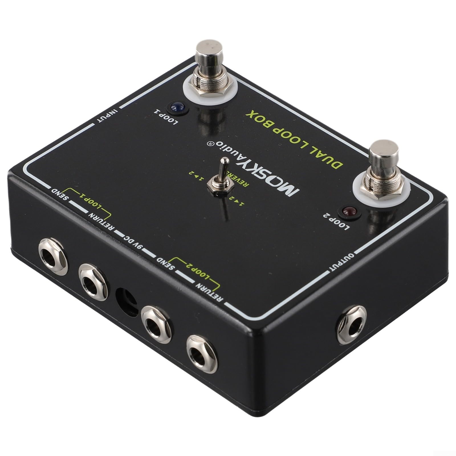 Dual Reverse Loop Box Pédale d'effets pour guitare pour une commutation fluide entre deux canaux de boucle et amplificateurs