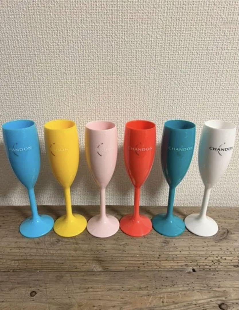 Amazon｜CHANDON シャンドン カラー シャンパングラス 6脚｜シャンパン