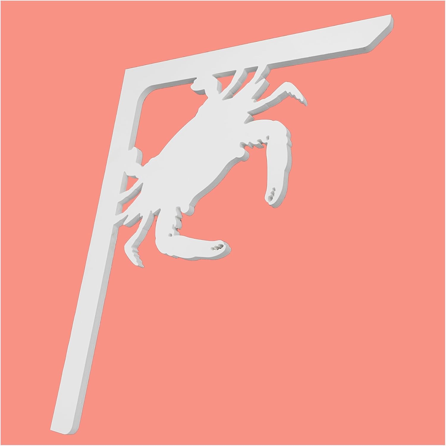 JennyGems Crab Mailbox or Decorative Porch Bracket, Mailbox Decor for Outside, Beach Coastal Theme,16 Inch, Made in USA