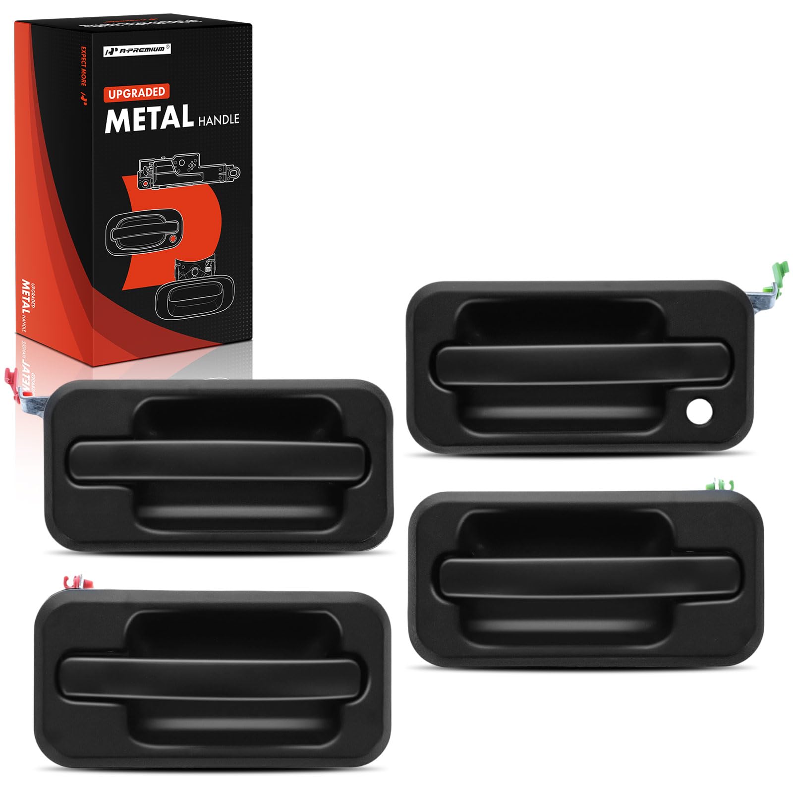 Amazon.com: A-Premium Upgraded Metal Exterior Door Handles