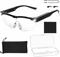 Occhiali Con Lente Ingrandente 1.8x Con Luce LED - USB Ricaricabile, Anti Luce Blu, Per Lettura E Hobby - Foto 3