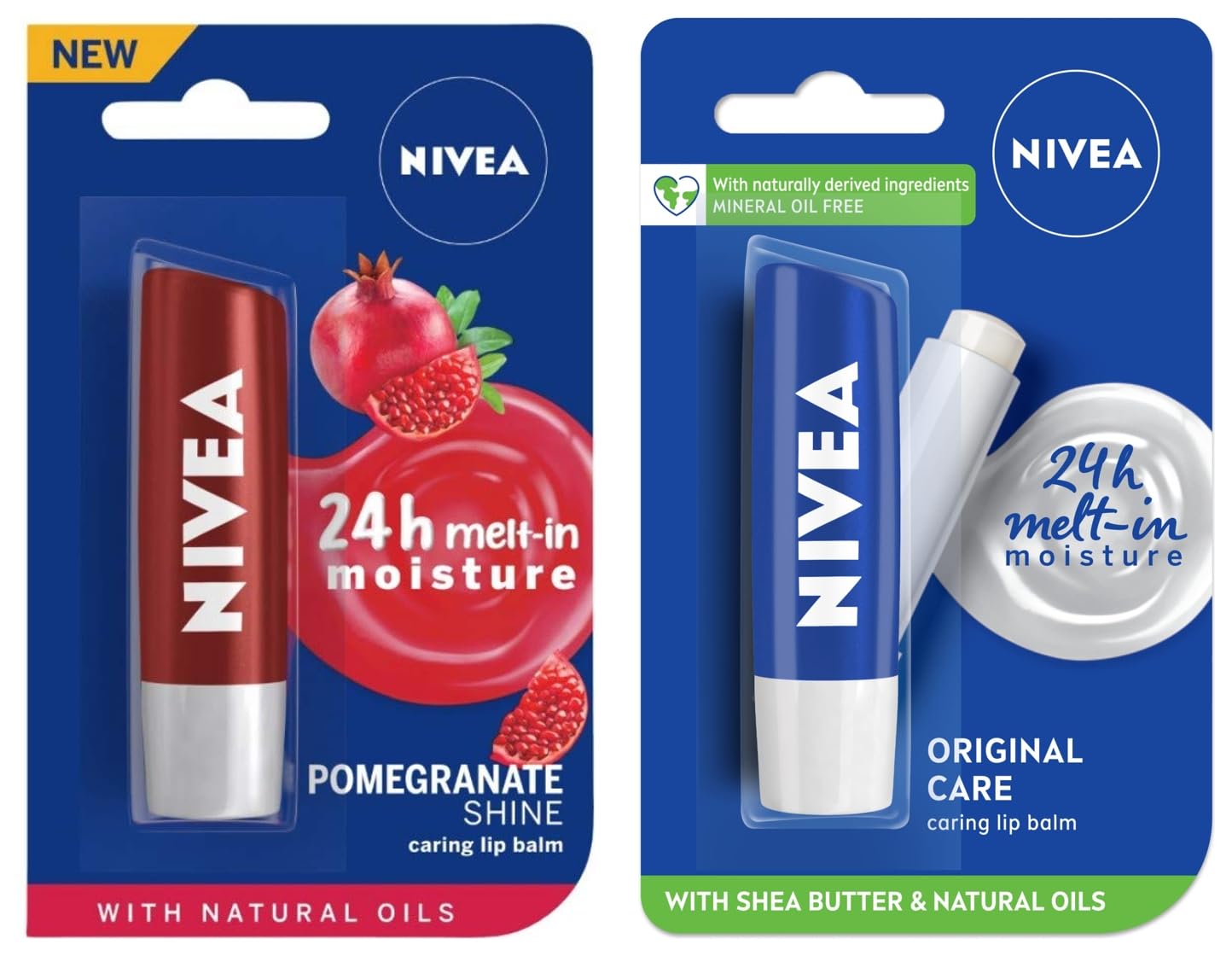 NIVEA Lip Balm, Original Care, 4.8g and NIVEA Lip Balm, Pomegranate Shine, 4.8g-image-31